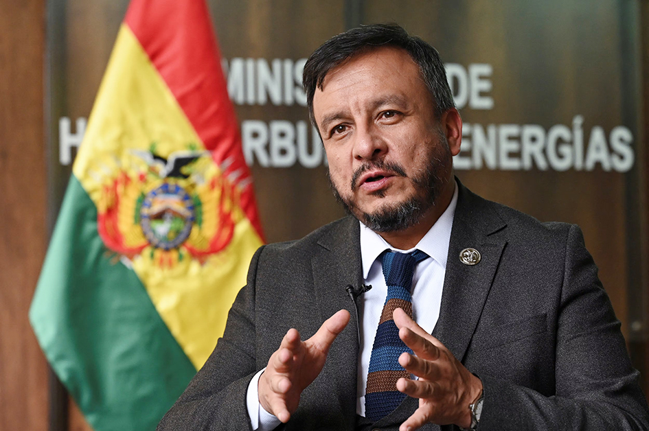 ministro de hidracurburos bolivia